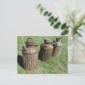 Antique Milk Jugs Postkarte (Stehend Vorderseite)
