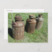 Antique Milk Jugs Postkarte (Vorne/Hinten)