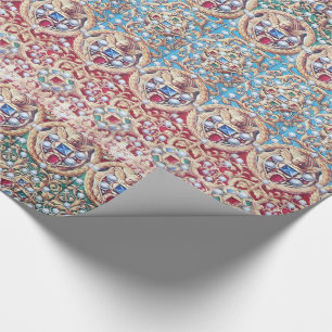 ANTIQUE MINIATURJUGE, GEMSTONES, PEARLS, ANGELN GESCHENKPAPIER