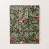 Antique Morris Trellis Wallpaper Puzzle (Vertikal)