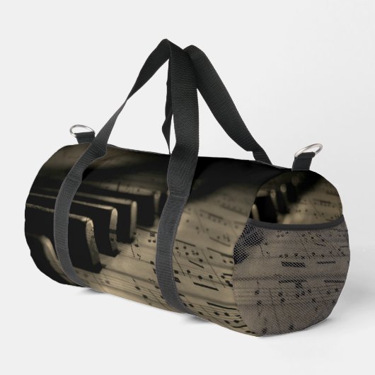 Antique Music Piano Keys  Duffle Bag (Rechte Ecke)