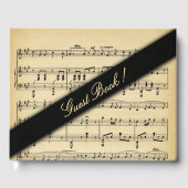 Antique Music Wedding Gästebuch (Vorderseite)