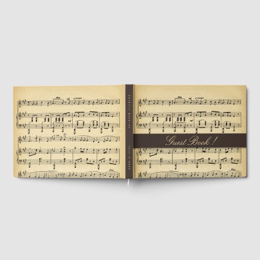 Antique Music Wedding Gästebuch (Voll)