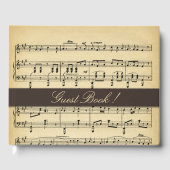 Antique Music Wedding Gästebuch (Vorderseite)