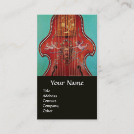 ANTIQUE MUSIKINSTRUMENTE,LYRA DA GAMBA Music Visitenkarte