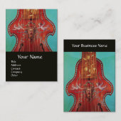 ANTIQUE MUSIKINSTRUMENTE LYRONE Classic Music Visitenkarte (Vorne/Hinten)