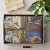 ANTIQUE NATIVITÄTSMONOGRAMM CHRISTMAS PARCHMENT SEIDENPAPIER (Geschenk)