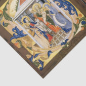 ANTIQUE NATIVITÄTSMONOGRAMM CHRISTMAS PARCHMENT SEIDENPAPIER (Detail)