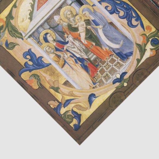 ANTIQUE NATIVITÄTSMONOGRAMM CHRISTMAS PARCHMENT SEIDENPAPIER (Detail)