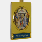 ANTIQUE-NATIVITÄTSPARKMENT Banner-Ornament GOLD (Rechts)