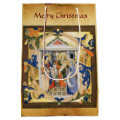 ANTIQUE-NATIVITÄTSPARKMENT MITTLERE GESCHENKTÜTE (Rückseite)