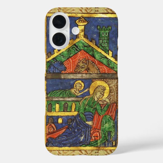 ANTIQUE NATIVITY CHRISTMAS PARCHMENT Case-Mate iPhone HÜLLE (Rückseite)