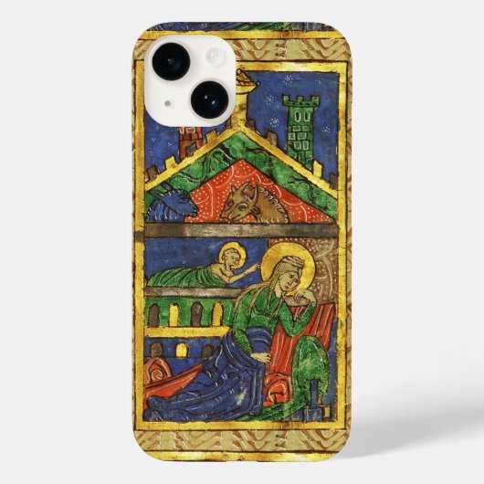 ANTIQUE NATIVITY CHRISTMAS PARCHMENT Case-Mate iPhone HÜLLE (Rückseite)