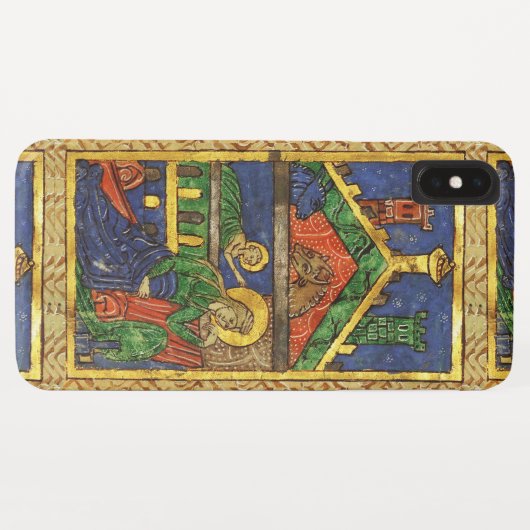 ANTIQUE NATIVITY CHRISTMAS PARCHMENT Case-Mate iPhone HÜLLE (Rückseite (Horizontal))