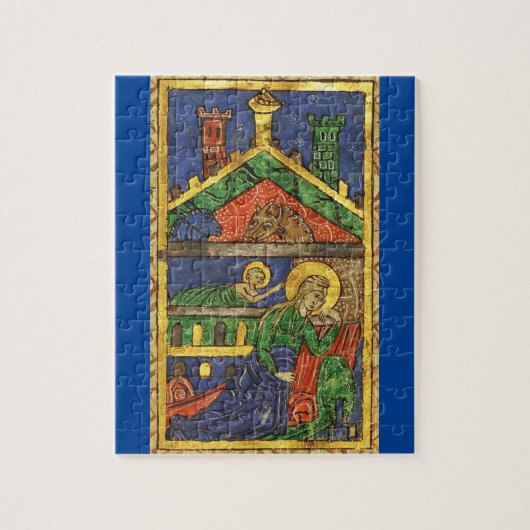 ANTIQUE NATIVITY CHRISTMAS PARCHMENT PUZZLE (Vertikal)