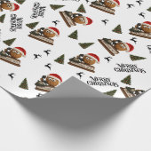 Antique Nut Christmas Wrapping Paper Geschenkpapier (Ecke)