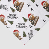 Antique Nut Christmas Wrapping Paper Seidenpapier (Detail)