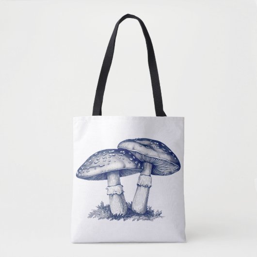 Antique of mushroom drawing tasche (Vorderseite)