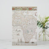 Antique Old World Map of Africa by Blaeu, c.1635 Briefpapier (Stehend Vorderseite)