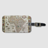 Antique Old World Map of Africa by Blaeu, c.1635 Gepäckanhänger (Vorderseite (Horizontal))