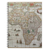 Antique Old World Map of Africa by Blaeu, c.1635 Notizblock (Vorderseite)