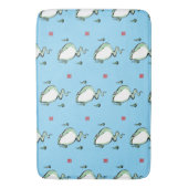 Antique Origin Story Grumpy Frog Japanischer Toad Badematte (Vorderseite Vertikal)