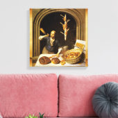 ANTIQUE OVEN BAKER, BAKERY BREAD SHOP LEINWANDDRUCK (Insitu (Wohnzimmer))