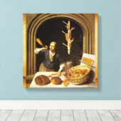 ANTIQUE OVEN BAKER, BAKERY BREAD SHOP LEINWANDDRUCK (Insitu (Holzboden))