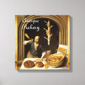 ANTIQUE OVEN BAKER, BAKERY BREAD SHOP LEINWANDDRUCK (Vorderseite)
