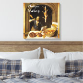 ANTIQUE OVEN BAKER, BAKERY BREAD SHOP LEINWANDDRUCK (Insitu (Schlafzimmer))