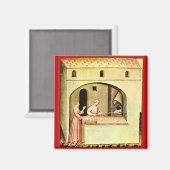 ANTIQUE OVEN BAKER, BAKERY BREAD SHOP MAGNET (Vorderseite/Rückseite)