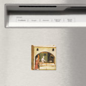 ANTIQUE OVEN BAKER, BAKERY BREAD SHOP MAGNET (In Situ (Geschirrspüler))