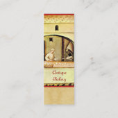 ANTIQUE OVEN BAKER, BAKERY BREAD SHOP MINI VISITENKARTE (Rückseite)