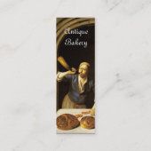 ANTIQUE OVEN BAKER, BAKERY BREAD SHOP MINI VISITENKARTE (Rückseite)