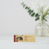 ANTIQUE OVEN BAKER, BAKERY BREAD SHOP MINI VISITENKARTE (Stehend Vorderseite)