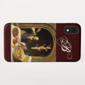 ANTIQUE OVEN BAKER, BAKERY BREAD SHOP MONOGRAM Case-Mate iPhone HÜLLE (Rückseite (Horizontal))