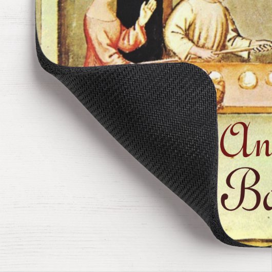 ANTIQUE OVEN BAKER, BAKERY BREAD SHOP MOUSEPAD (Ecke)