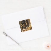 ANTIQUE OVEN BAKER, BAKERY BREAD SHOP QUADRATISCHER AUFKLEBER (Umschlag)