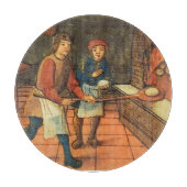 ANTIQUE OVEN BAKER, BAKERY BREAD SHOP SCHNEIDEBRETT (Vorderseite)