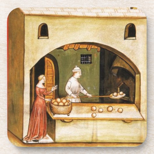 ANTIQUE OVEN BAKER, BAKERY BREAD SHOP UNTERSETZER (Vorderseite)
