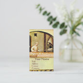 ANTIQUE OVEN BAKER, BAKERY BREAD SHOP VISITENKARTE (Stehend Vorderseite)