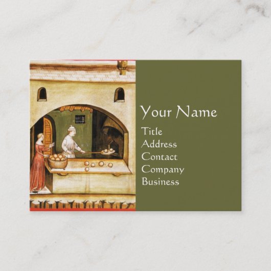 ANTIQUE OVEN BAKER, BAKERY BREAD SHOP VISITENKARTE (Vorderseite)