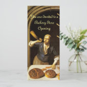 ANTIQUE OVEN BAKERY FRÜHSTÜCK PARTY EINLADUNG (Stehend Vorderseite)