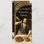 ANTIQUE OVEN BAKERY FRÜHSTÜCK PARTY EINLADUNG (Vorne/Hinten)