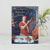 ANTIQUE OVEN BAKERY FRÜHSTÜCK PARTY EINLADUNG (Stehend Vorderseite)