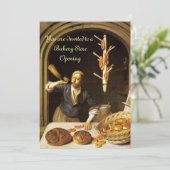 ANTIQUE OVEN BAKERY FRÜHSTÜCK PARTY EINLADUNG (Stehend Vorderseite)