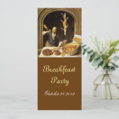 ANTIQUE OVEN BAKERY FRÜHSTÜCK PARTY EINLADUNG (Stehend Vorderseite)