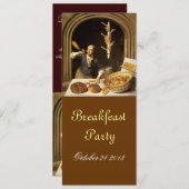 ANTIQUE OVEN BAKERY FRÜHSTÜCK PARTY EINLADUNG (Vorne/Hinten)