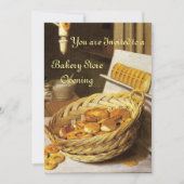 ANTIQUE OVEN BAKERY FRÜHSTÜCK PARTY EINLADUNG (Vorderseite)