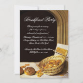 ANTIQUE OVEN BAKERY FRÜHSTÜCK PARTY EINLADUNG (Rückseite)